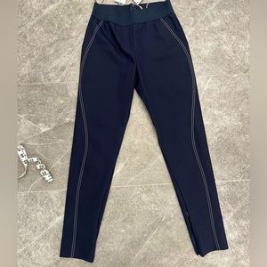 Stella McCartney navy pants with stitched piping